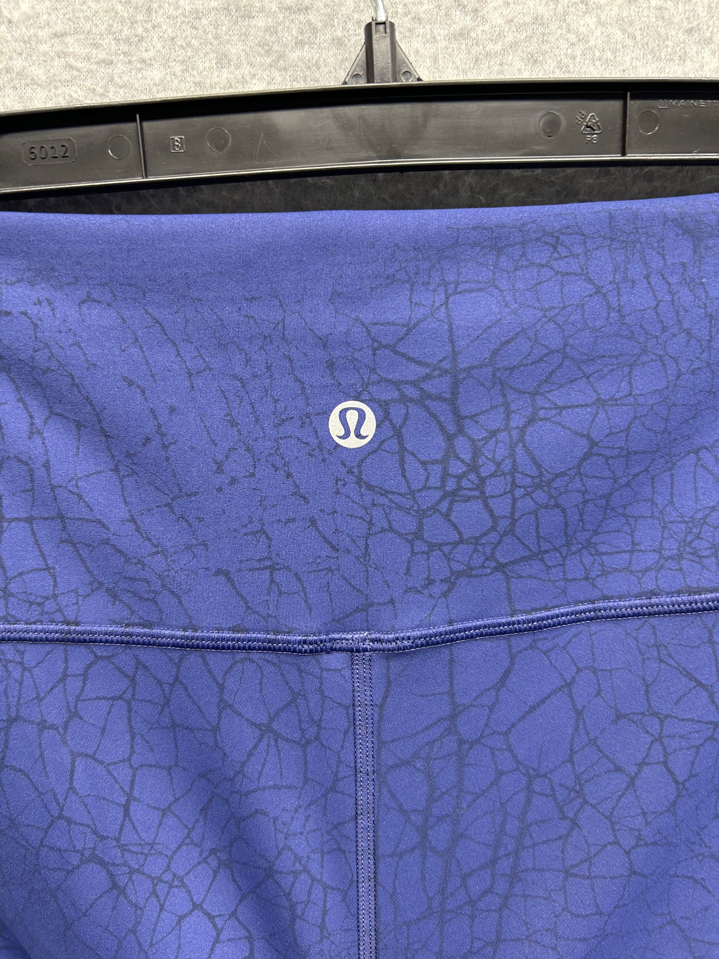 Lululemon Wunder Train High-Rise Crop 23" Size 8 Thread Dye Night Sea Black