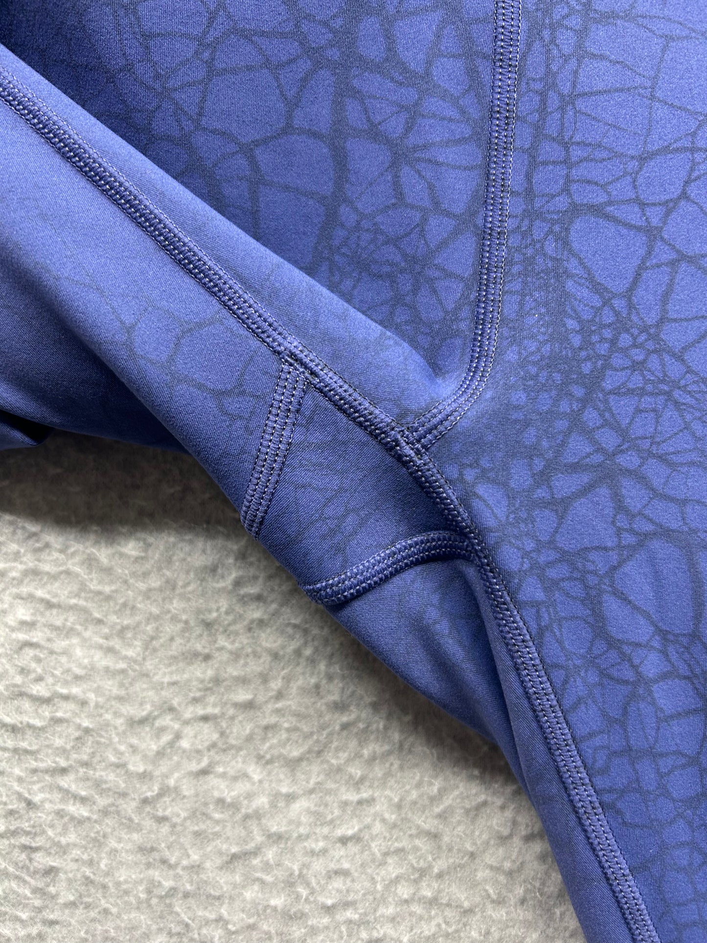 Lululemon Wunder Train High-Rise Crop 23" Size 8 Thread Dye Night Sea Black