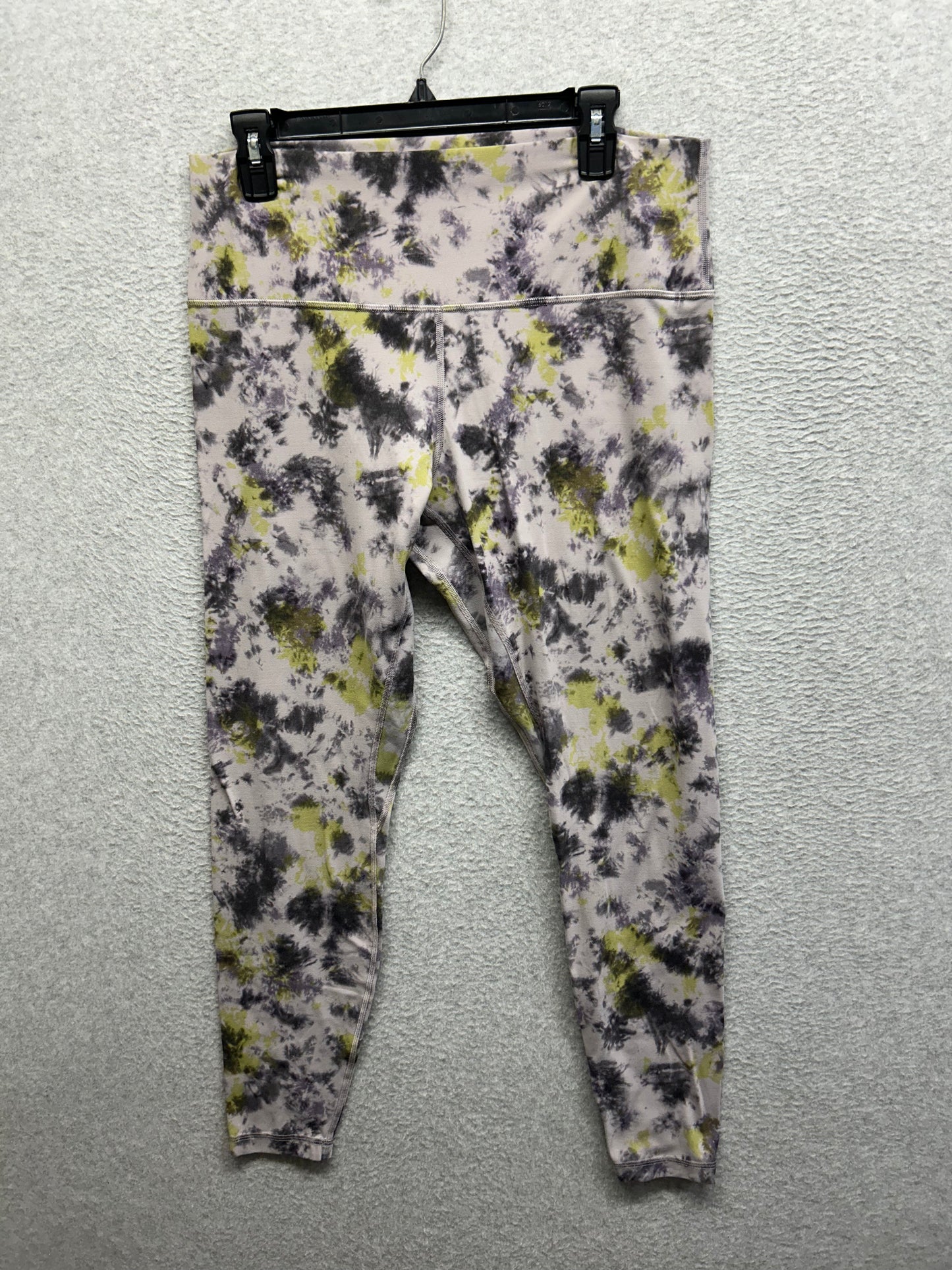 Lululemon Align High-Rise Pant 28" Size 14 Radial Tie Dye Mauve Grey Multi