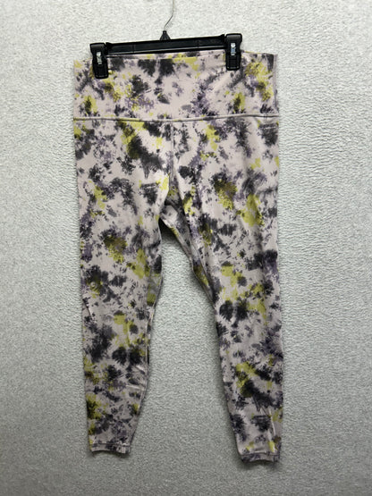 Lululemon Align High-Rise Pant 28" Size 14 Radial Tie Dye Mauve Grey Multi