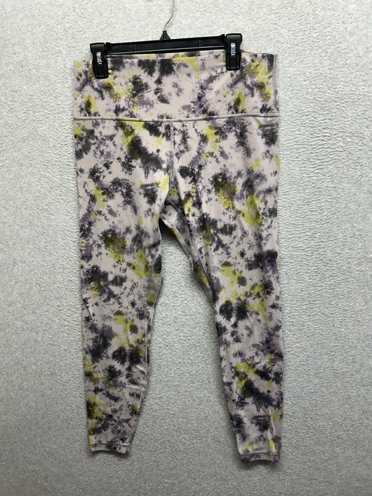 Lululemon Align High-Rise Pant 28" Size 14 Radial Tie Dye Mauve Grey Multi