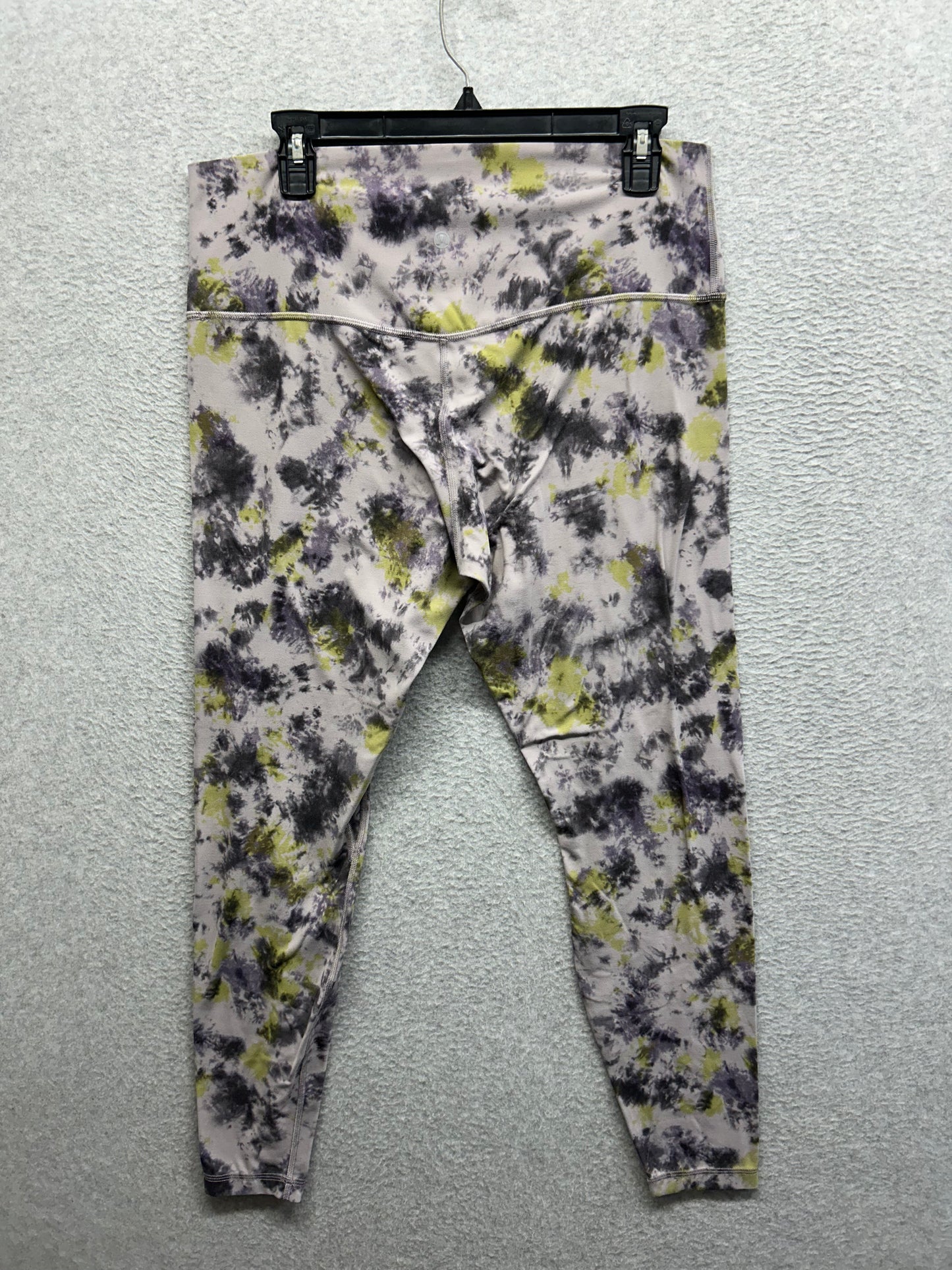 Lululemon Align High-Rise Pant 28" Size 14 Radial Tie Dye Mauve Grey Multi