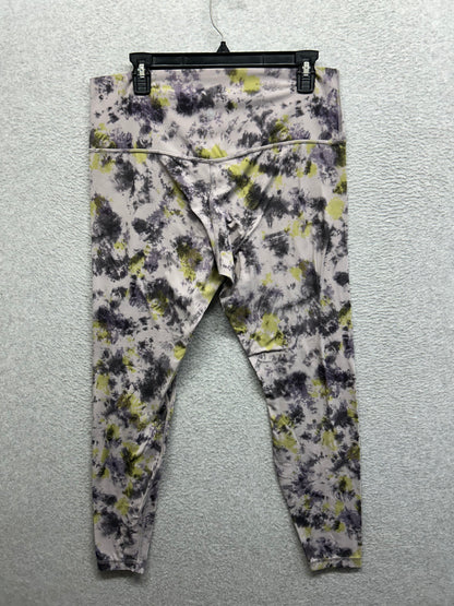Lululemon Align High-Rise Pant 28" Size 14 Radial Tie Dye Mauve Grey Multi