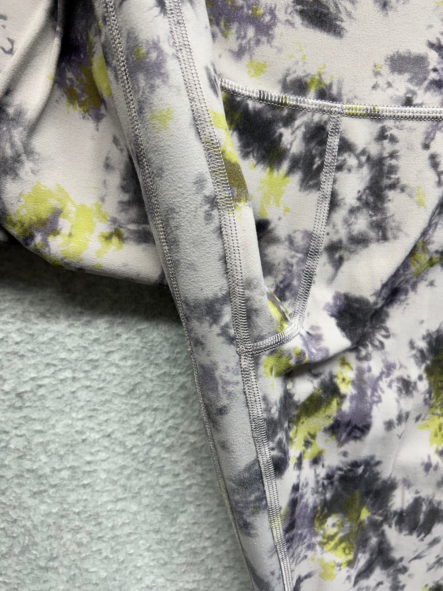 Lululemon Align High-Rise Pant 28" Size 14 Radial Tie Dye Mauve Grey Multi