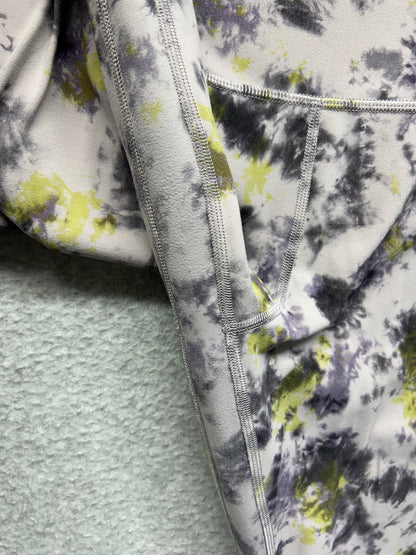 Lululemon Align High-Rise Pant 28" Size 14 Radial Tie Dye Mauve Grey Multi