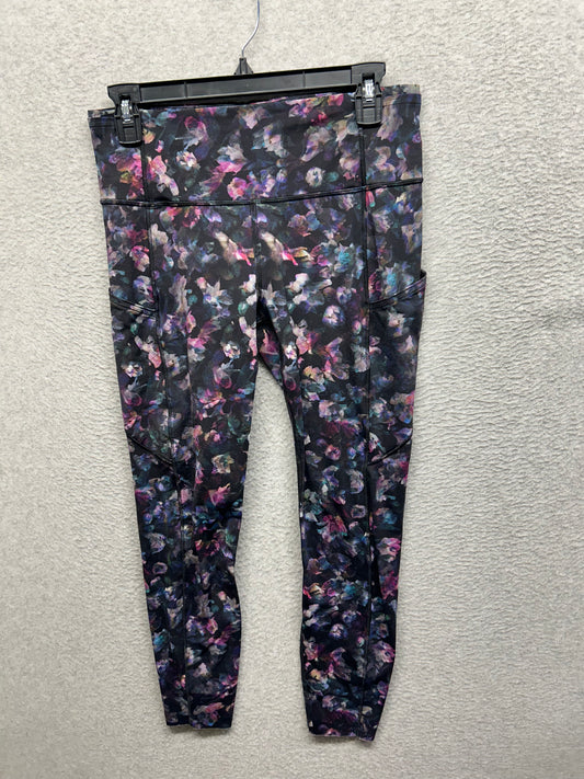 Lululemon Fast and Free Tight II 25" Nulux Size 8 Activate Floral Multi