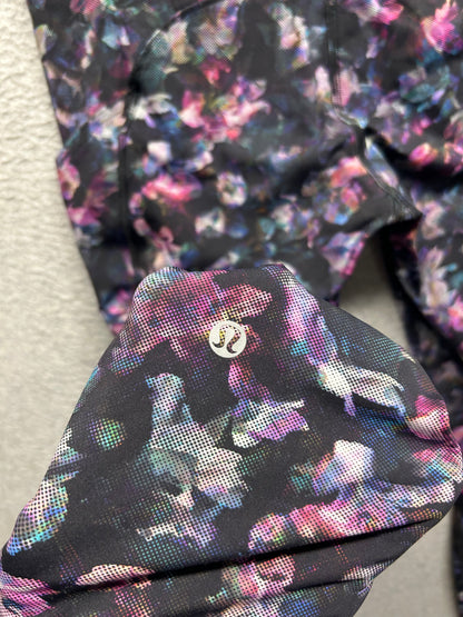 Lululemon Fast and Free Tight II 25" Nulux Size 8 Activate Floral Multi