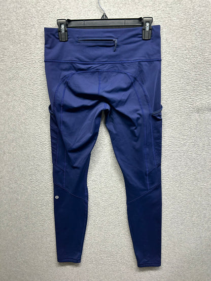 Lululemon Side Pocket Leggings Size 8 Blue