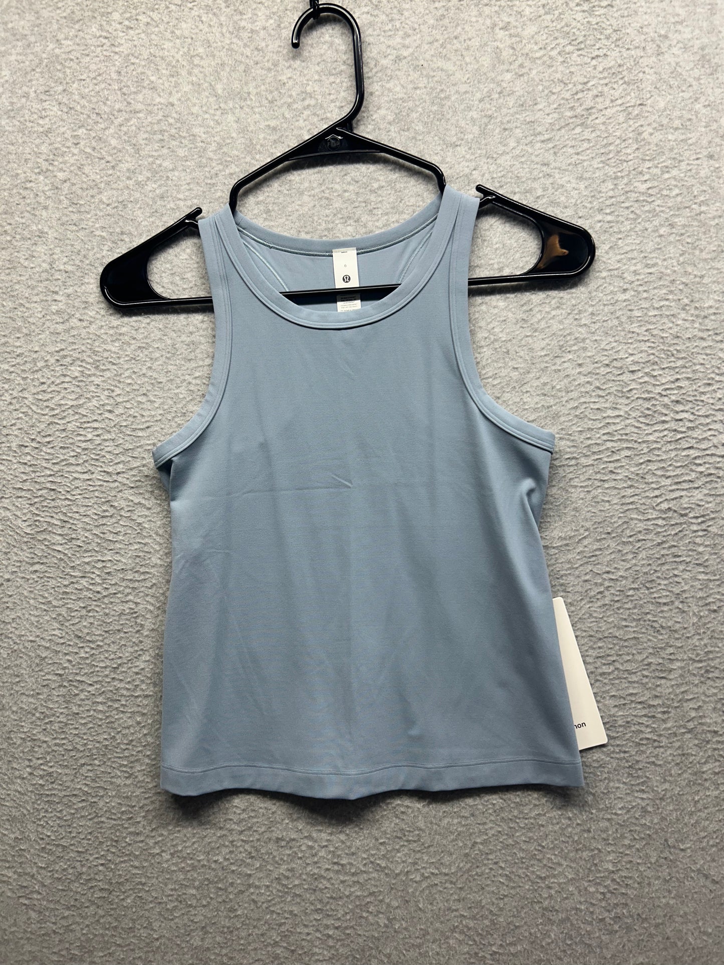 Lululemon Align Waist-Length Racerback Tank Top Size 6 Concrete Blue