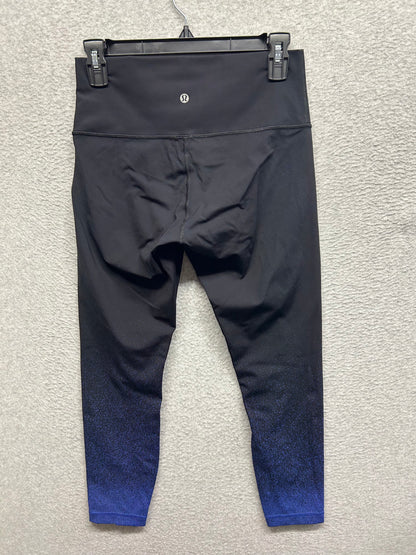Lululemon Wunder Under Hi-Rise Tight 28" Size 8 Ombre Speckle Stop Jacquard Luon Black Blazer Blue