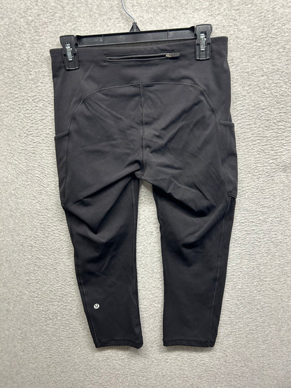 Lululemon Speed Up Crop 21" Size 8 Black