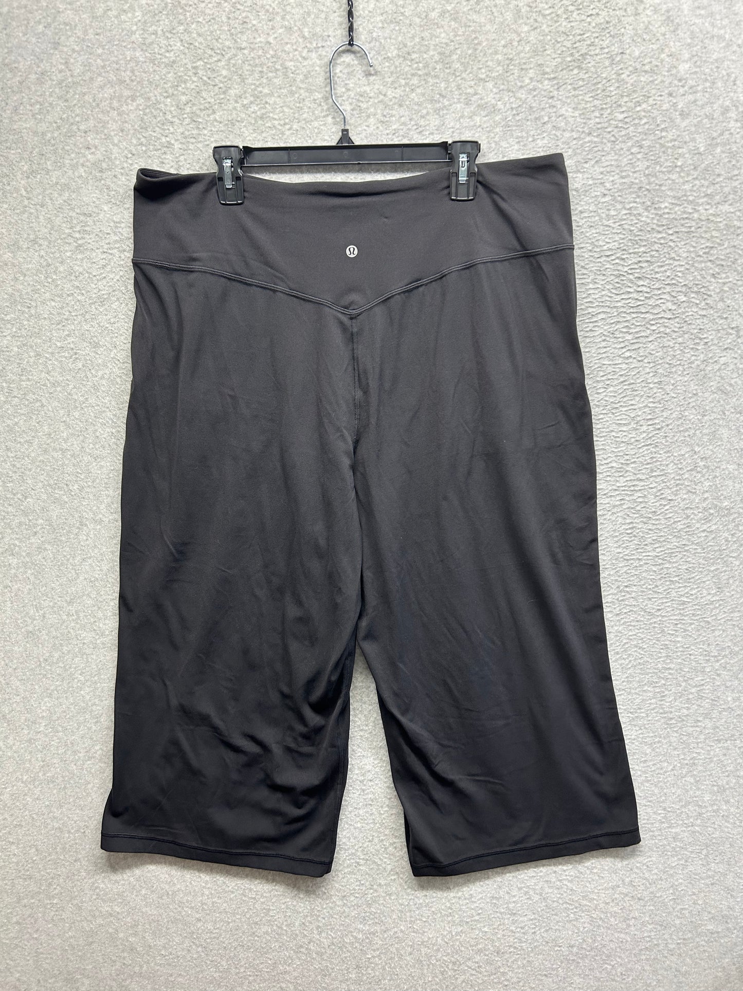 Lululemon Align Super-High-Rise Wide-Leg Crop 23" Size 20 Black