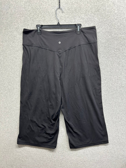 Lululemon Align Super-High-Rise Wide-Leg Crop 23" Size 20 Black