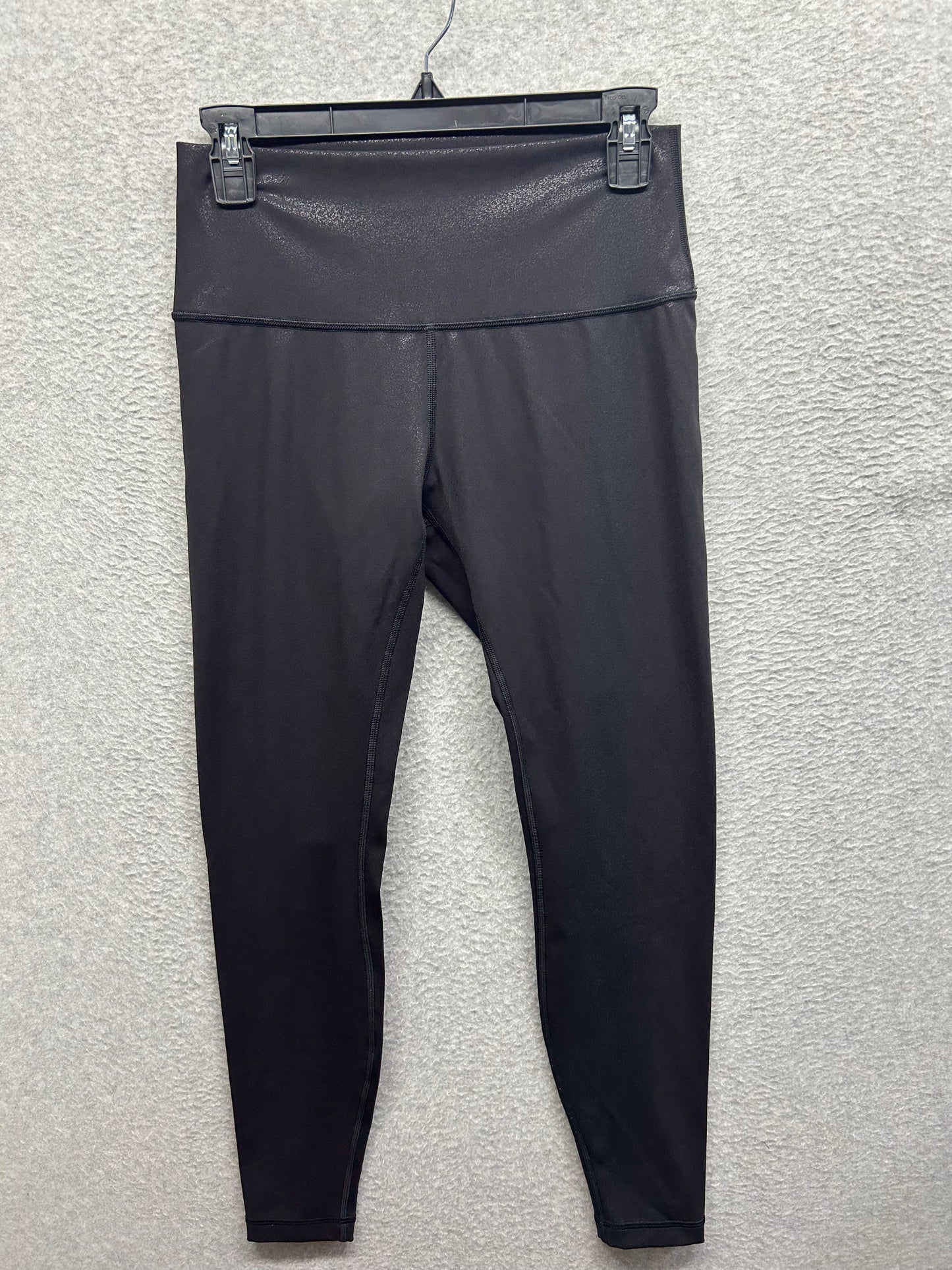 Lululemon Wunder Under High-Rise Tight Foil 28" Size 8 Luminosity Foil Print Black Black