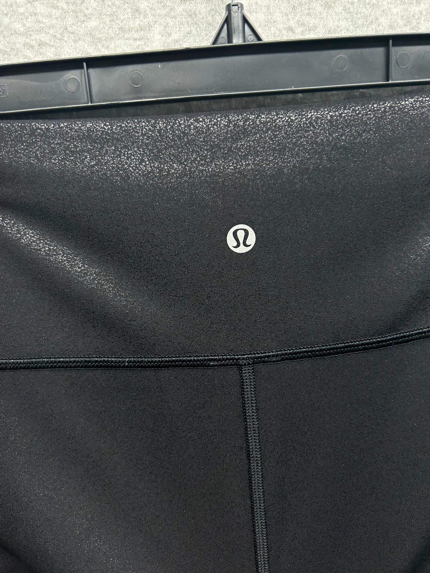 Lululemon Wunder Under High-Rise Tight Foil 28" Size 8 Luminosity Foil Print Black Black