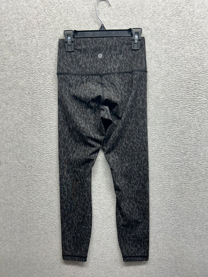 Lululemon Wunder Under High-Rise Tight 25" Size 4 Leopard Camo Deep Coal Multi