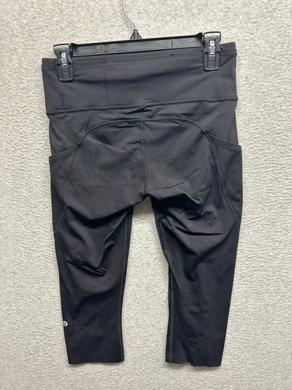 Lululemon Fast & Free Crop II 19" Size 8 Black