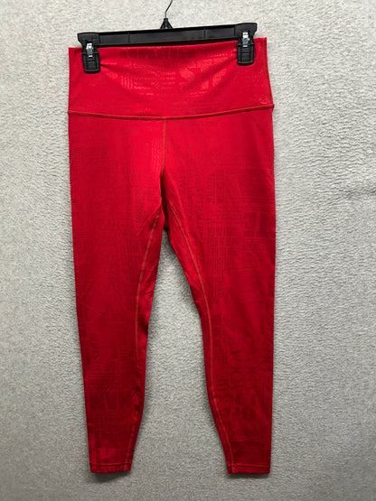 Lululemon Wunder Under High-Rise Tight 28" Luxtreme Size 8 20YR Manifesto Foil Dark Red