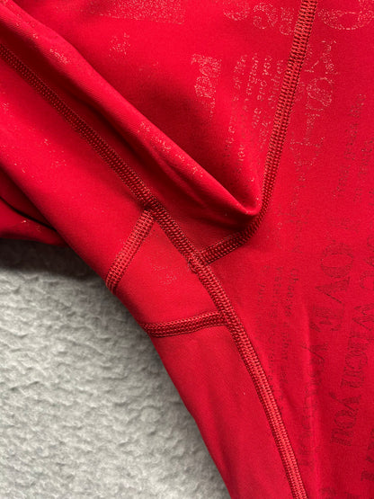 Lululemon Wunder Under High-Rise Tight 28" Luxtreme Size 8 20YR Manifesto Foil Dark Red