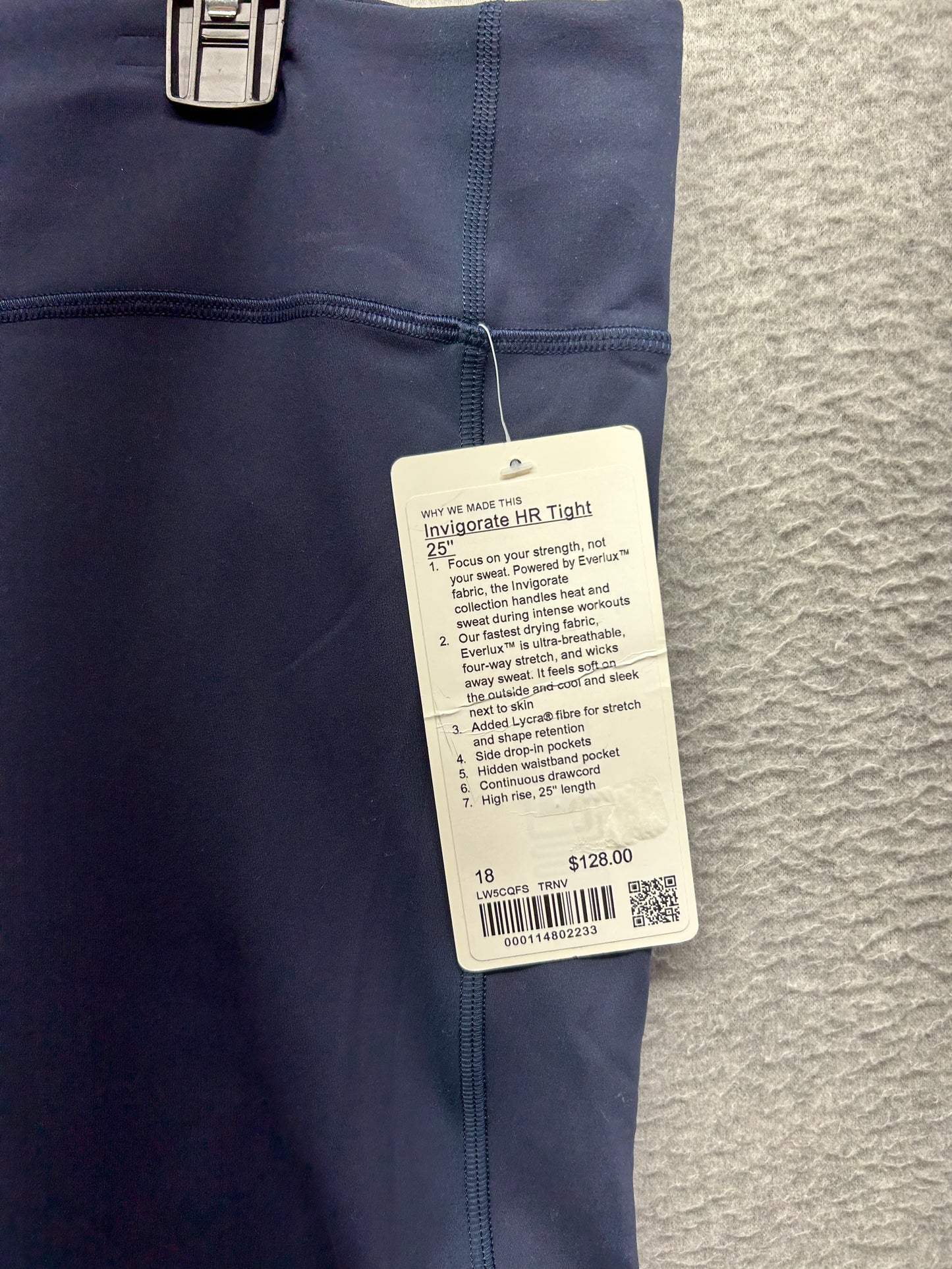 Lululemon Invigorate High-Rise Tight 25" Size 18 True Navy