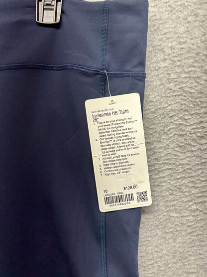 Lululemon Invigorate High-Rise Tight 25" Size 18 True Navy