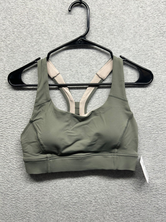 Lululemon Power Through Bra Size 8 Green Grey Sage