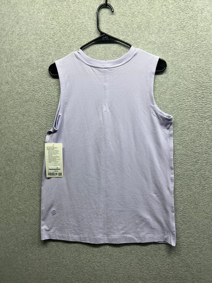 Lululemon All Yours Organic Cotton Tank Top Size Small Lavender Frost