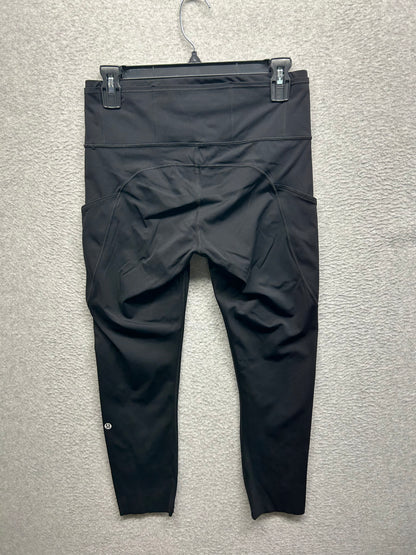 Lululemon Fast and Free High-Rise Crop 23" Size 8 (Square) Black