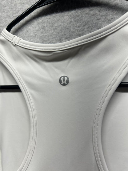 Lululemon Nulux Racerback Cropped Run Tank Top Size 8 Light Vapor