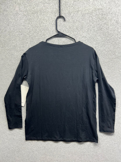Lululemon Relaxed-Fit Boatneck Long Sleeve T-Shirt Size 4 Black