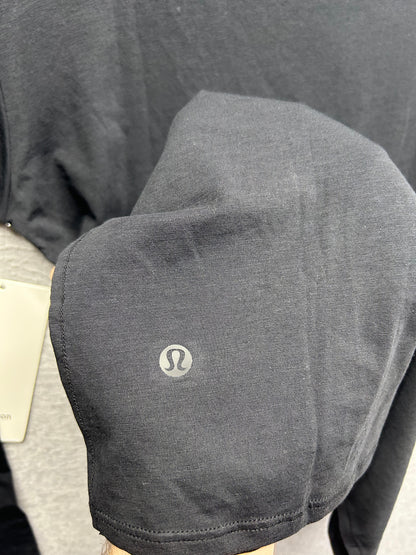 Lululemon Relaxed-Fit Boatneck Long Sleeve T-Shirt Size 4 Black