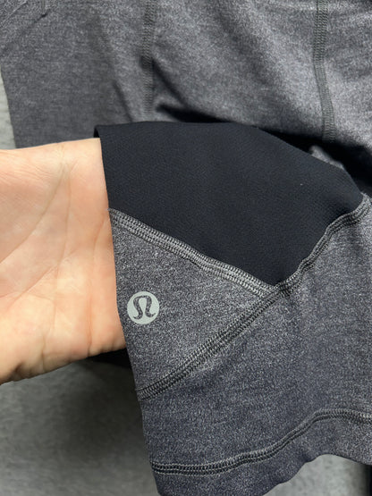 Lululemon Pace Rival Crop Size 8 Heathered Gray
