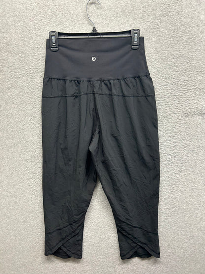 Lululemon High Waist Crop Lightweight Pants Size 8 Black