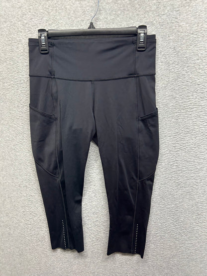 Lululemon Fast & Free Crop II 19" Size 8 Black