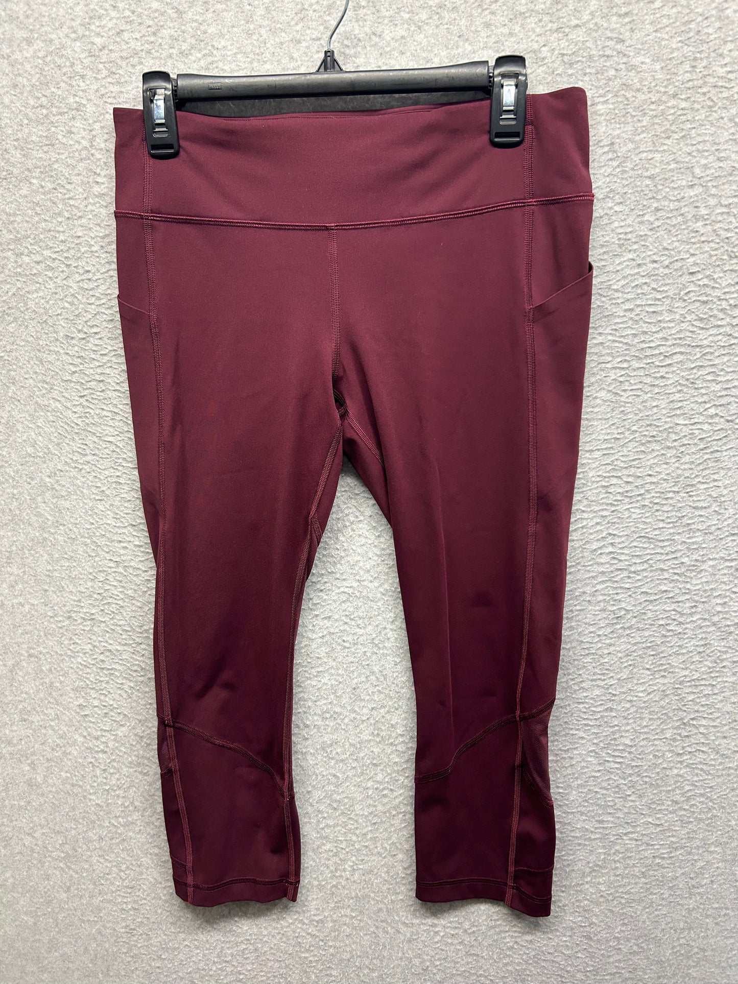 Lululemon Pace Rival Crop 22" Size 8 Garnet