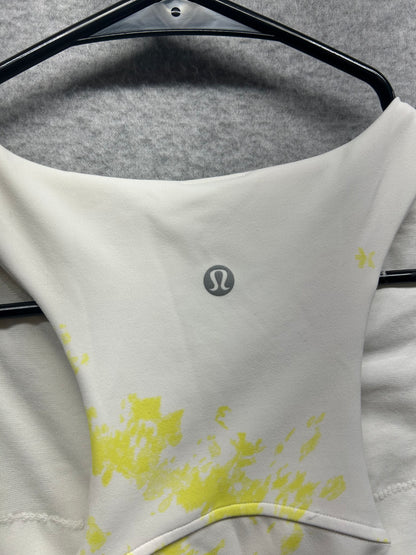 Lululemon Invigorate Training Tank Top Size 12 Cross Court Wash Electric Lemon Multi