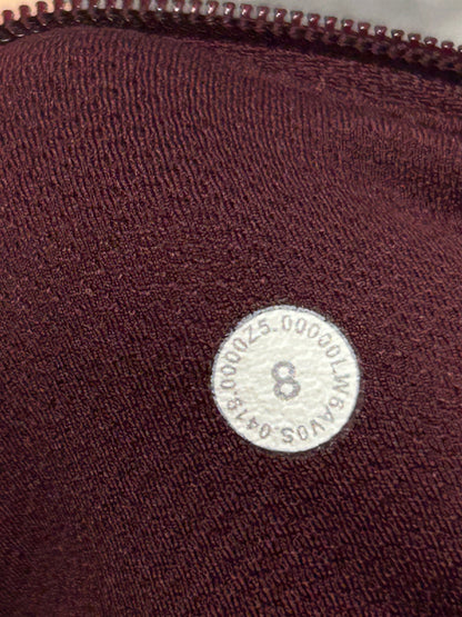 Lululemon Pace Rival Crop 22" Size 8 Garnet