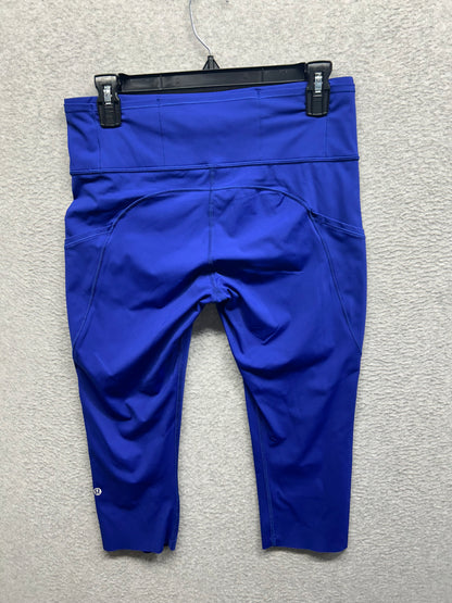 Lululemon Fast and Free High-Rise Crop 19" Size 10 Psychic