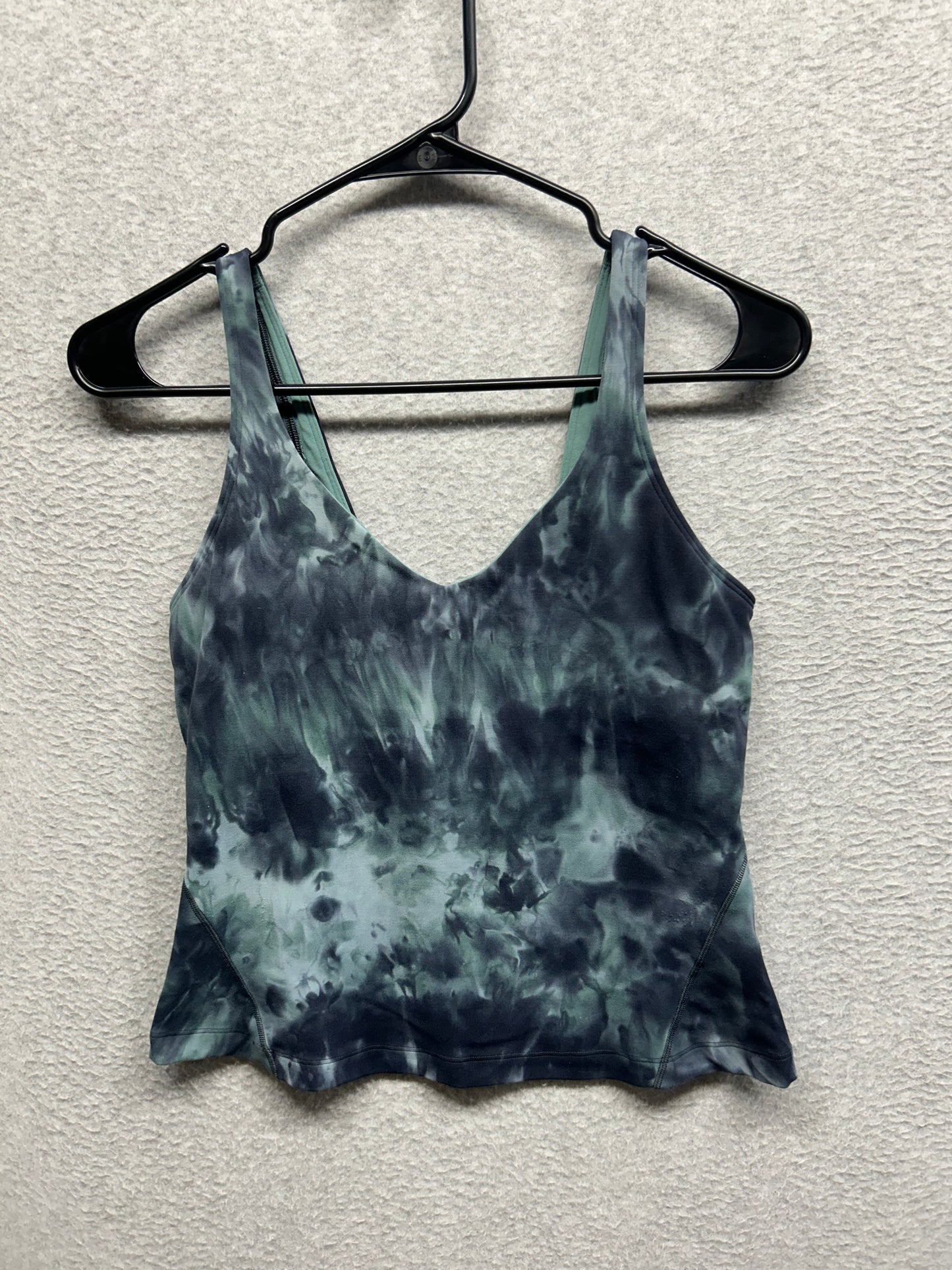 Lululemon Align Waist-Length Tank Top Size 8 Diamond Dye Silver Blue Tidewater Teal Graphite Grey