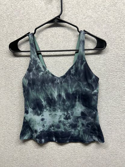 Lululemon Align Waist-Length Tank Top Size 8 Diamond Dye Silver Blue Tidewater Teal Graphite Grey