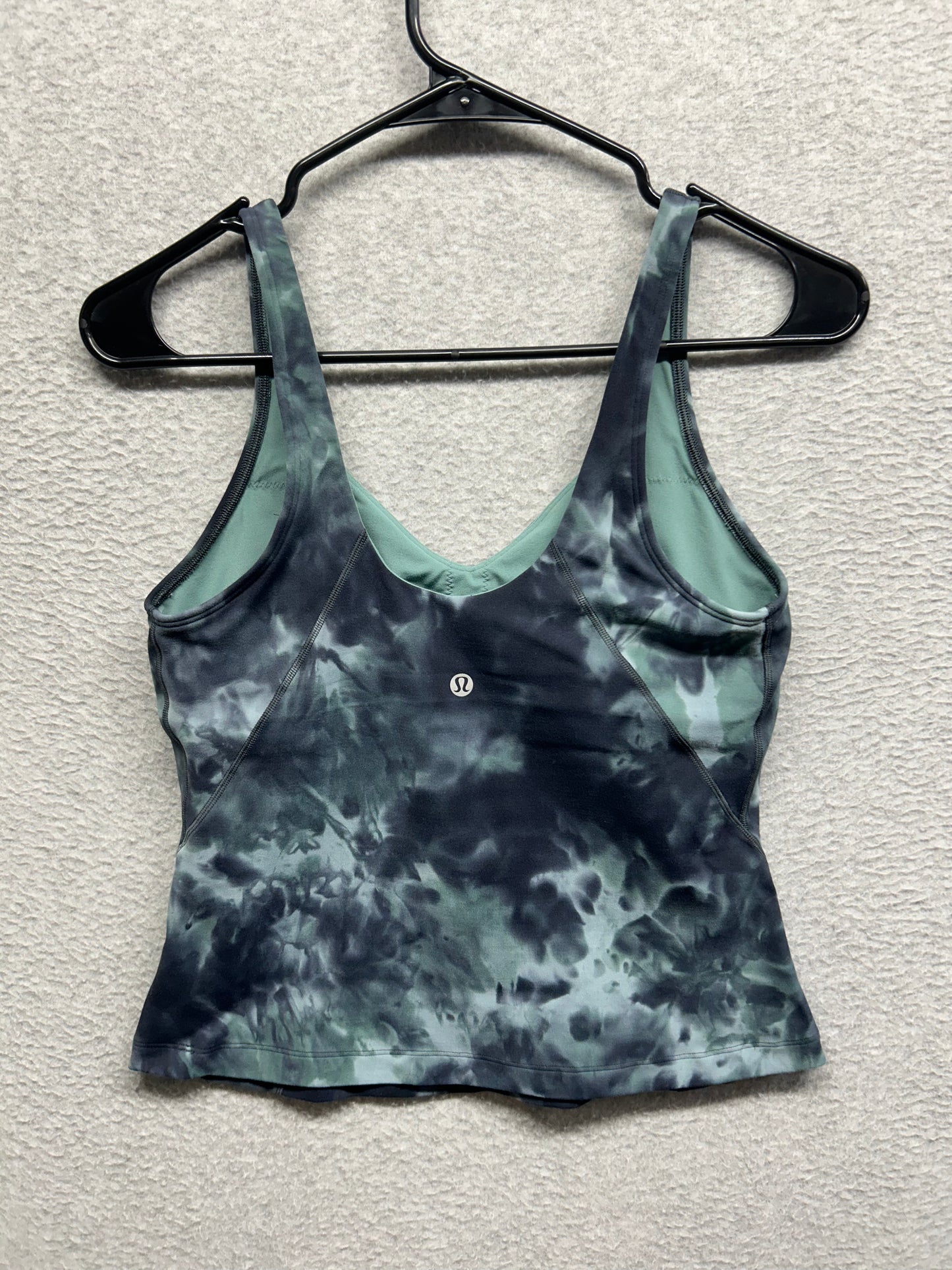 Lululemon Align Waist-Length Tank Top Size 8 Diamond Dye Silver Blue Tidewater Teal Graphite Grey