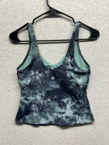 Lululemon Align Waist-Length Tank Top Size 8 Diamond Dye Silver Blue Tidewater Teal Graphite Grey