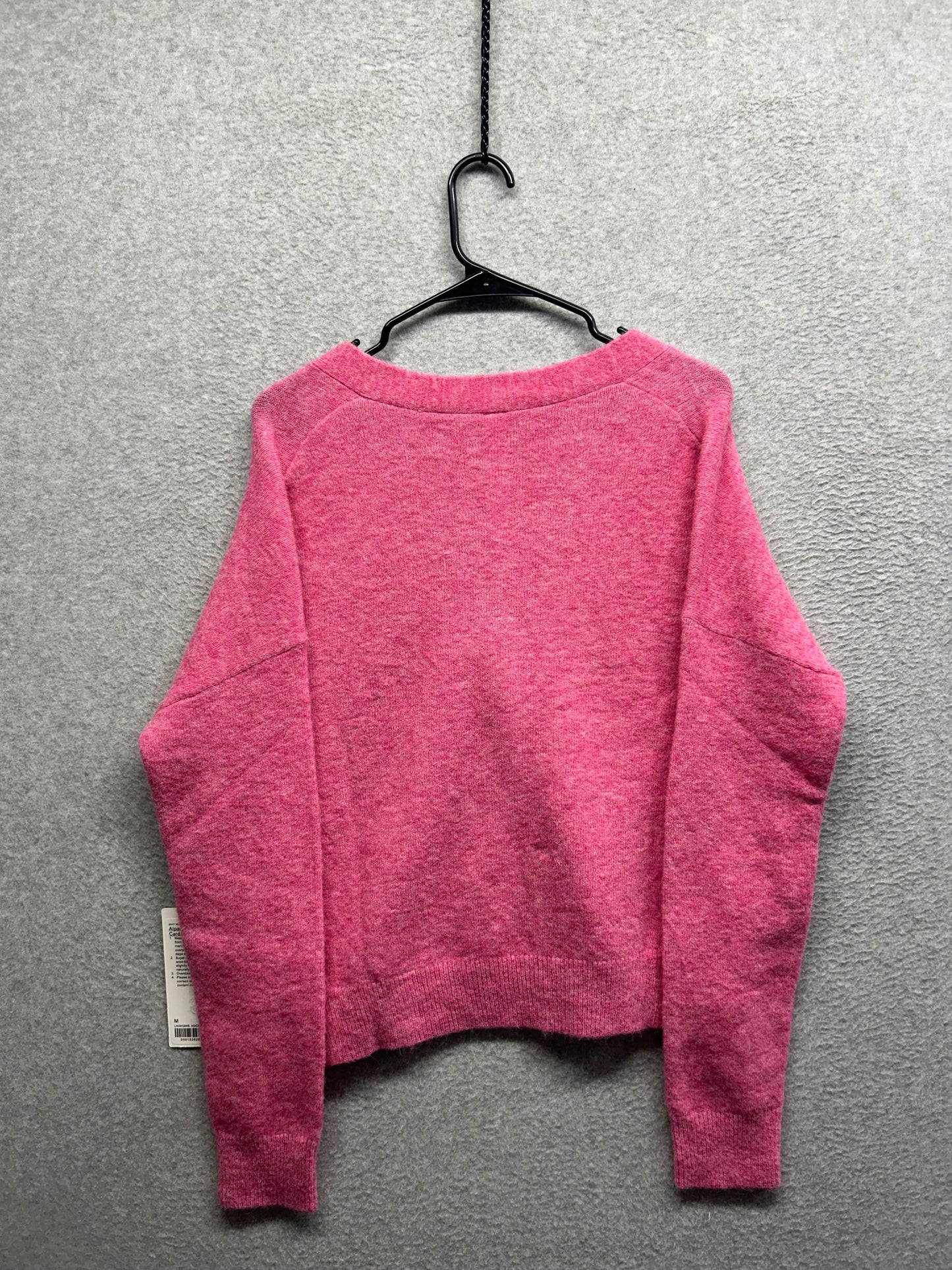 Lululemon Womens Alpaca Wool-Blend Cardigan Sweater Size Medium Pink