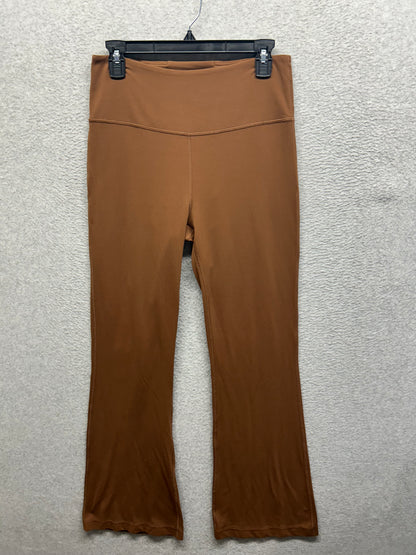 Lululemon Groove Super-High-Rise Flared Pant Nulu Size 10 Roasted Brown