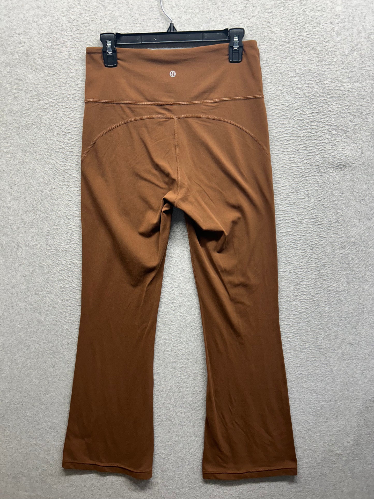 Lululemon Groove Super-High-Rise Flared Pant Nulu Size 10 Roasted Brown