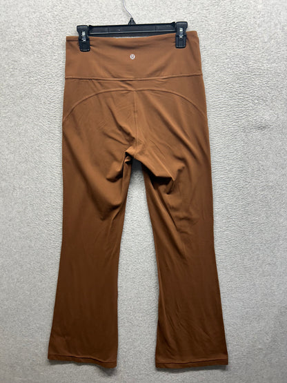 Lululemon Groove Super-High-Rise Flared Pant Nulu Size 10 Roasted Brown