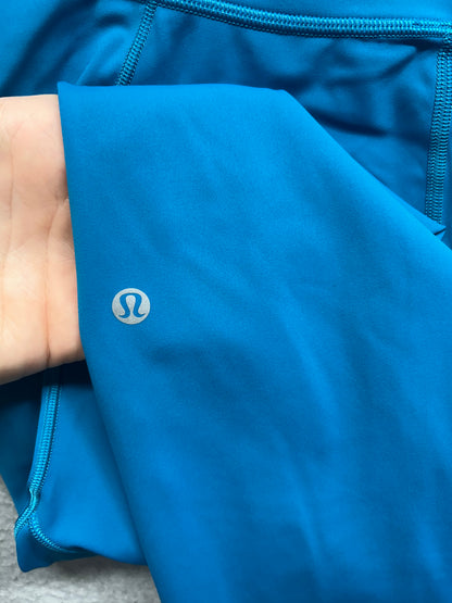 Lululemon Fast and Free High-Rise Tight 25" 5 Pocket Size 10 (Square) Hawaiian Blue