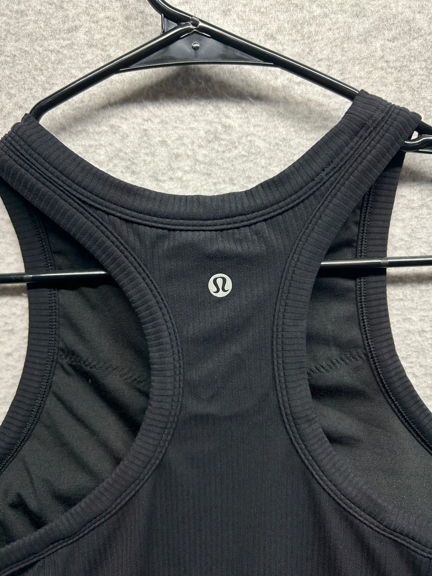 Lululemon Ribbed Nulu Racerback Yoga Tank Top Size 12 Black
