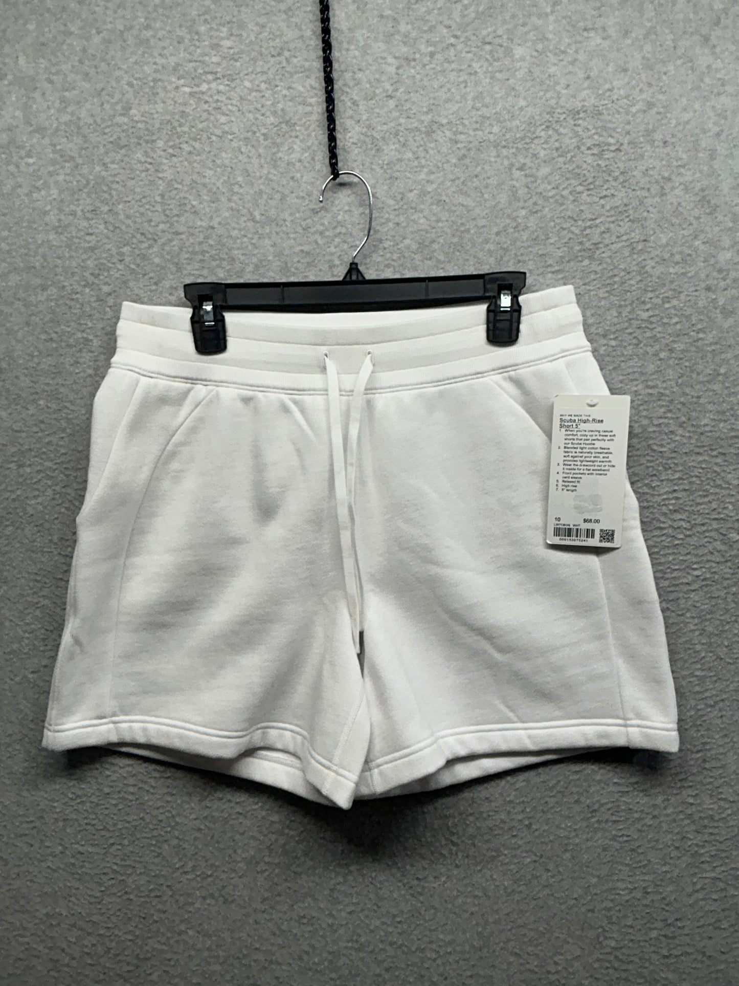 Lululemon Scuba High-Rise Short 5" Size 10 White