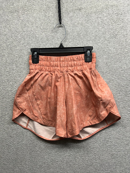 Lululemon Track That Mid-Rise Lined Short 5" Size 2 Gravel Dust Pink Savannah Multi
